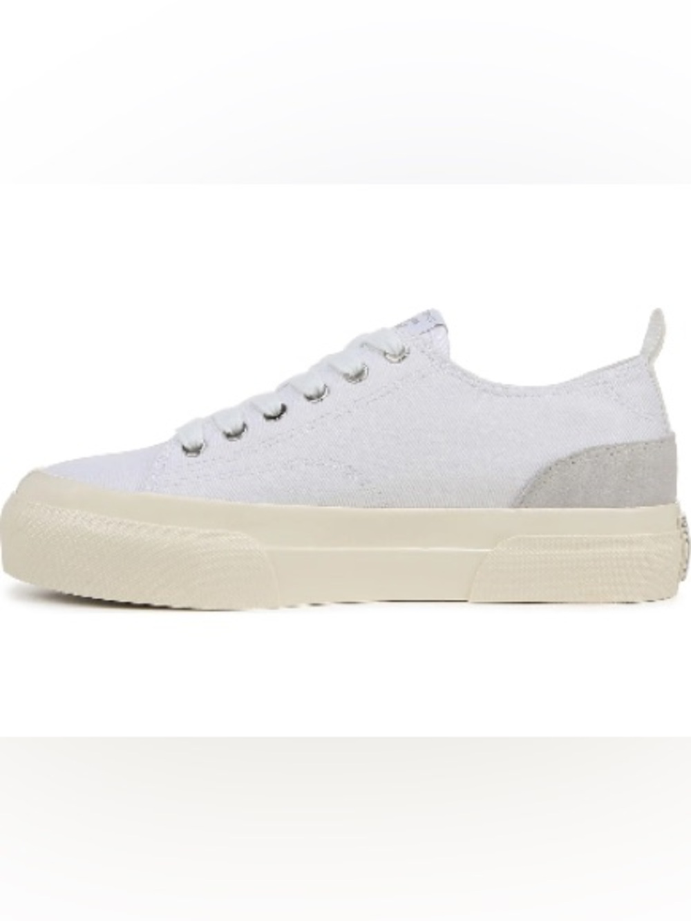 SAM EDELMAN SONIA PLATFORM WHITE CANVAS SNEAKERS 9 - Picture 3 of 12
